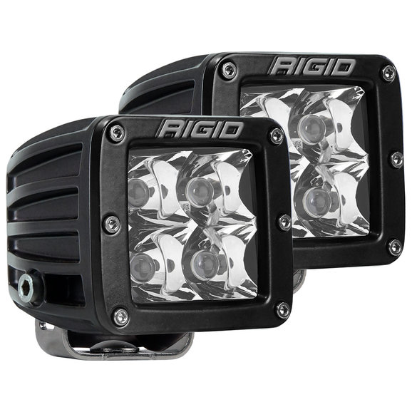 Rigid Industries D-Series Pro 3" LED Cube Light Pair Spot Beam Pattern Rigid Industries D-Series Pro 3" LED Cube Light Pair Spot Beam Pattern