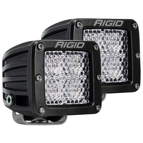 Rigid Industries D-Series Pro 3" LED Cube Light Pair Diffused Flood Beam Pattern Rigid Industries 202513 D-Series Pro 3" LED Cube Light Pair Diffused Flood Beam Pattern
