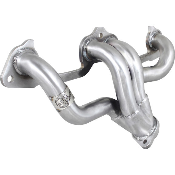 aFe Power Twisted Header in Stainless Steel aFe Power 48-46206 Twisted Header in Stainless Steel for 91-02 Jeep Cherokee XJ, Wrangler YJ & TJ with 2.5L
