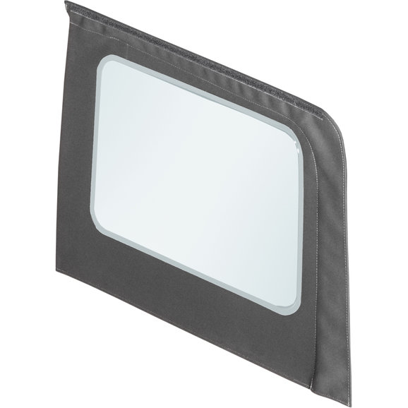 Mopar Clear Quarter Window in Black Twill Mopar  Clear Quarter Window in Black Twill for 13-18 Jeep Wrangler JK Unlimited