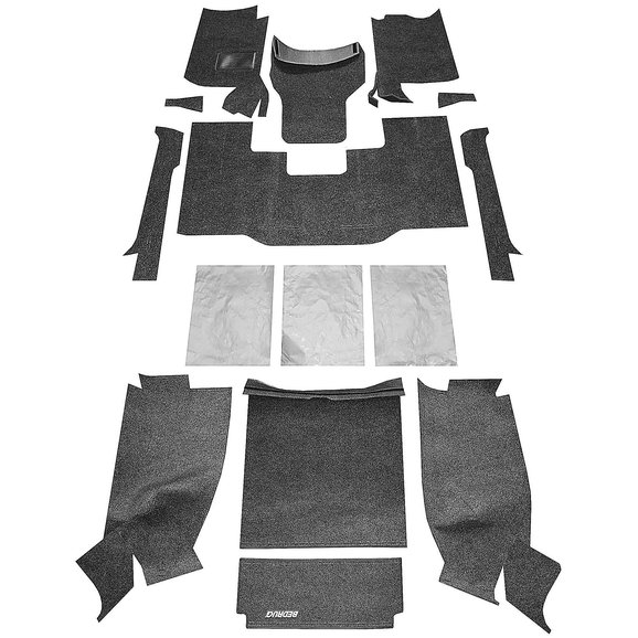 Bedrug Premium Carpeted Floor Covering Kit with Cutouts Bedrug Premium Carpeted Floor Covering Kit with Cutouts for 87-95 Jeep Wrangler YJ