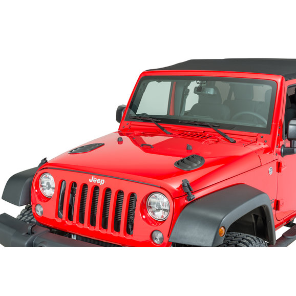 Daystar Side Hood Vents Daystar KJ71048BK Side Hood Vents for 07-18 Jeep Wrangler JK