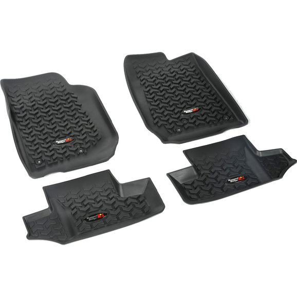 Rugged Ridge Front & Rear Floor Liner Kit Rugged Ridge Front & Rear Floor Liner Kit for 14-18 Jeep Wrangler JK 2-Door