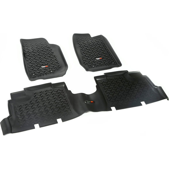 Rugged Ridge Front & Rear Floor Liner Kit Rugged Ridge  Front & Rear Floor Liner Kit for 07-18 Jeep Wrangler JK Unlimited 4-Door
