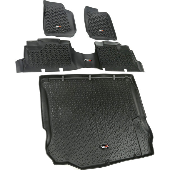 Rugged Ridge 4 Piece Floor Liner Kit Rugged Ridge  4 Piece Floor Liner Kit for 11-18 Jeep Wrangler JK Unlimited 4-Door