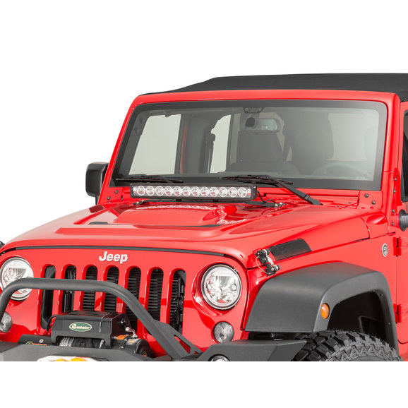 Vision X LED Light Bar Hood Mount Bracket Vision X 9890975 LED Light Bar Hood Mount Bracket for 07-18 Jeep Wrangler JK