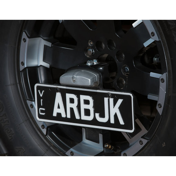 ARB Spare Tire Mount License Plate Bracket ARB 5750310 Spare Tire Mount License Plate Bracket for 07-18 Jeep Wrangler JK with ARB Rear Tire Carrier
