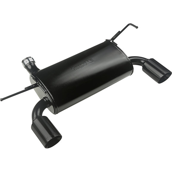 Rugged Ridge Axle Back Exhaust in Black Rugged Ridge 17606.77 Axle Back Exhaust in Black for 07-18 Jeep Wrangler JK