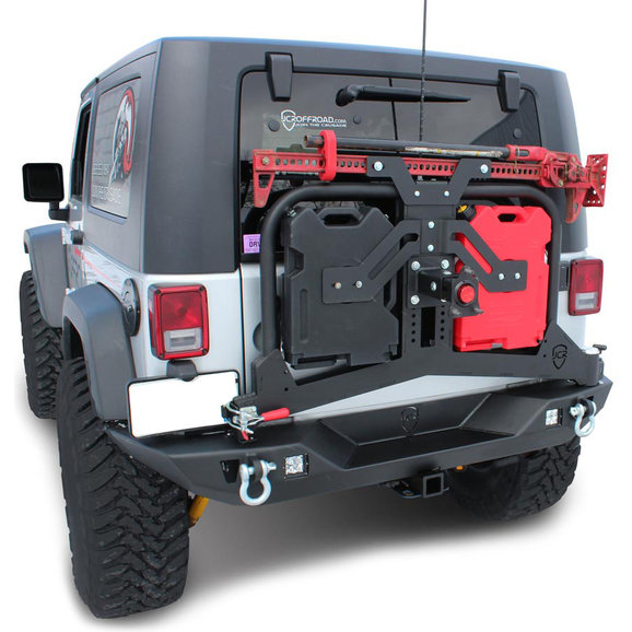 JCR Offroad Adventure Tire Carrier for 0718 Jeep Wrangler JK Quadratec