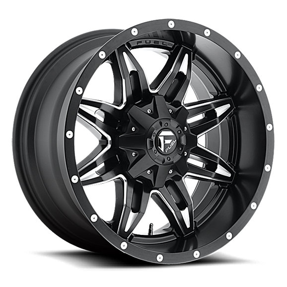 Fuel® Off-Road Lethal Wheel in Black with Machined Accents Fuel® Off-Road Lethal Wheel in Black with Machined Accents for 55-86 Jeep CJ