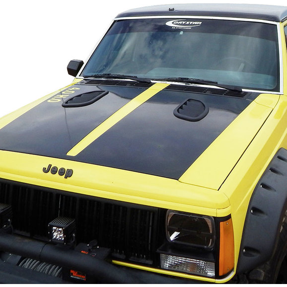 Daystar KJ71052BK Side Hood Vents for 8401 Jeep Cherokee XJ & Comanche