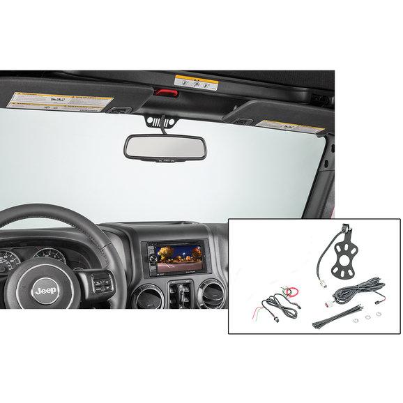 SummitView Rear Vision Camera System SummitView Rear Vision Camera System for 07-18 Jeep Wrangler JK with Aftermarket Nav Radio