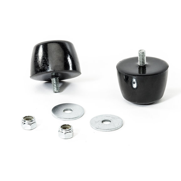 Daystar Hood Bumpers Daystar KJ71051BK Hood Bumpers for 95-15 Jeep Wrangler YJ, TJ, and JK