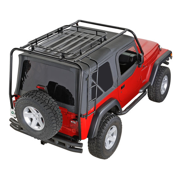 Garvin 44024 Adventure Rack Basket for 97 22 Jeep Wrangler TJ JK JL Quadratec