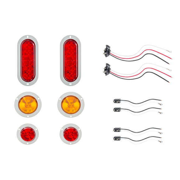 Truck-Lite LED Tail Light Kit Truck-Lite ILS LED Tail Light Kit for 84-01 Jeep Cherokee XJ with JCR HD Tail Light Housings