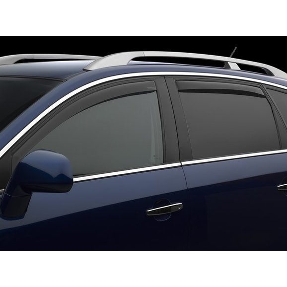 WeatherTech Side Window Deflector Set in Dark Smoke WeatherTech 82741 Side Window Deflector Set in Dark Smoke for 14-20 Jeep Cherokee