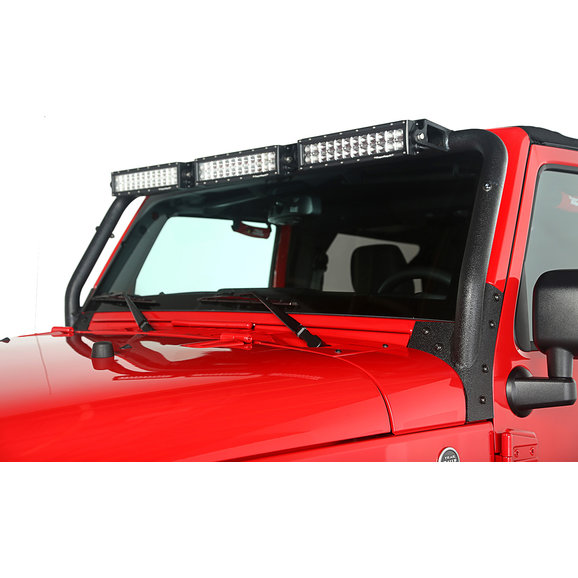 Rugged Ridge Windshield LED Light Bar Kit Rugged Ridge 11232.26 Windshield LED Light Bar Kit for 07-18 Jeep Wrangler JK