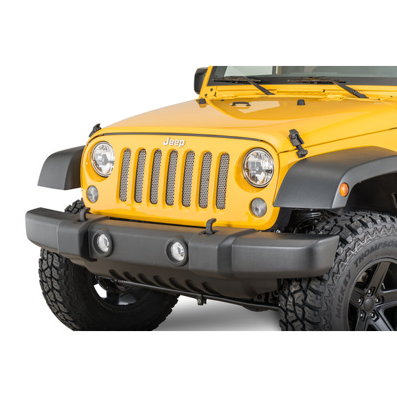 Rugged Ridge Perforated Grille Screen Rugged Ridge Perforated Grille Screen for 07-18 Jeep Wrangler JK