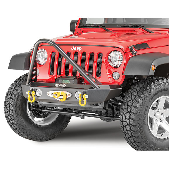 LoD Offroad Signature Series Shorty Front Winch Bumper with Stinger Bar LoD Offroad KIT Signature Series Shorty Front Winch Bumper with Stinger Bar for 07-18 Jeep Wrangler JK with a PowerPlant Winch
