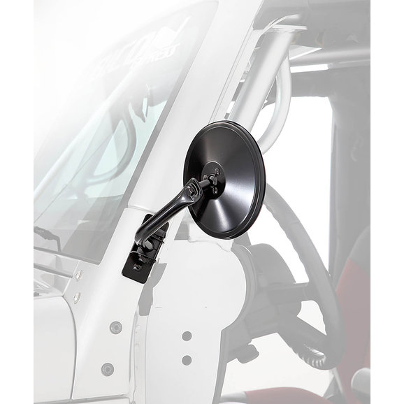 Smittybilt 6" Round Hinge Trail Mirrors Smittybilt 7618 6" Round Hinge Trail Mirrors for 97-18 Jeep Wrangler TJ, JK & Unlimited