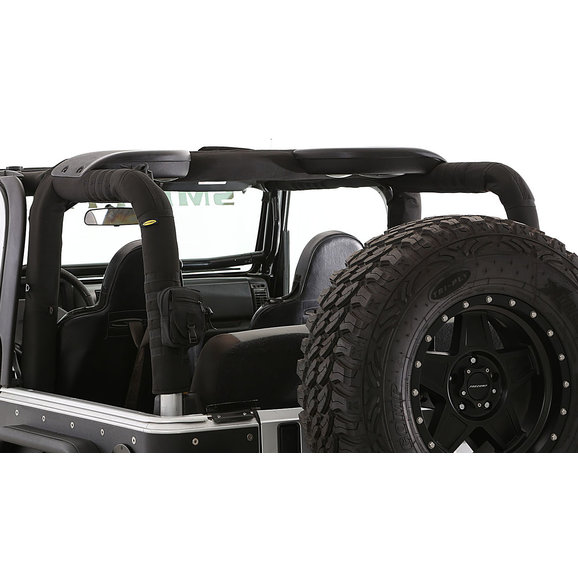 Smittybilt Roll Bar Padding Cover Kit with Molle Pouch Attachments Smittybilt 5665201 Roll Bar Padding Cover Kit with Molle Pouch Attachments for 03-06 Jeep Wrangler TJ