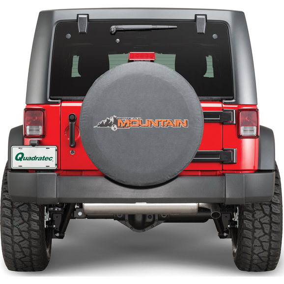 Mopar 82212319 Jeep Logo Tire Cover Black Denim with "Mountain" Fits