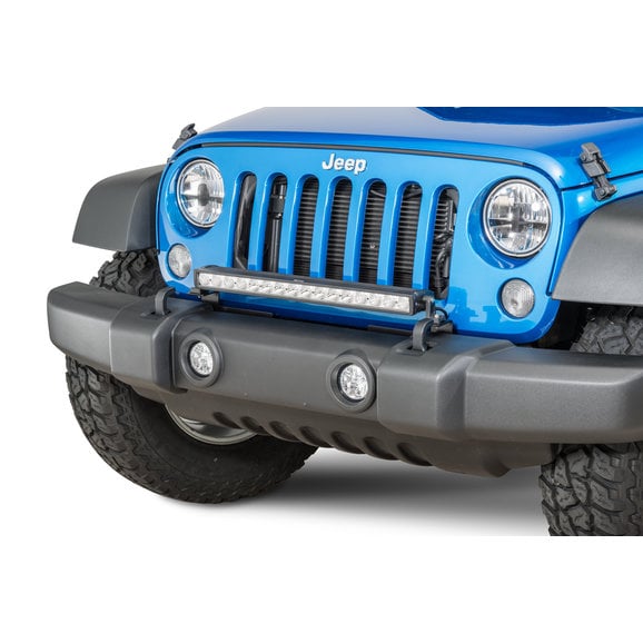 Quadratec Adjustable LED Light Mount Brackets Quadratec JK-LMLED28 Adjustable LED Light Mount Brackets for 07-18 Jeep Wrangler JK