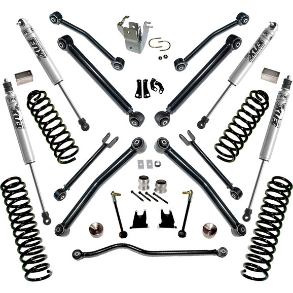 Superlift 4" Lift Kit with Fox Shocks & Reflex Control Arms Superlift K997F 4" Lift Kit with Fox Shocks & Reflex Control Arms for 07-18 Jeep Wrangler Unlimited JK 4 Door