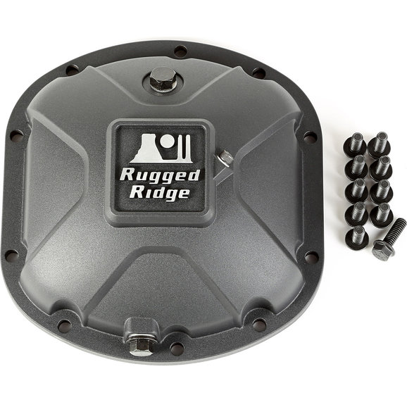 Rugged Ridge Boulder Aluminum Differential Cover in Black Rugged Ridge 16595.13 Boulder Aluminum Differential Cover in Black for Dana 30 Axle Assemblies