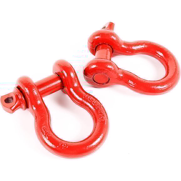 Rugged Ridge 7/8" D-Rings with 1" Diameter Pins in Red Rugged Ridge 11235.13 7/8" D-Rings with 1" Diameter Pins in Red