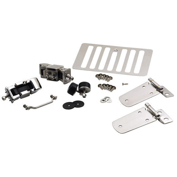 Kentrol Stainless Steel Hood Set Kentrol Stainless Steel Hood Set for 98-06 Jeep Wrangler TJ & Unlimited