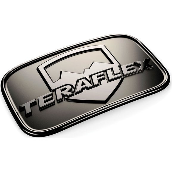 Teraflex License Plate Delete Badge Teraflex 4798000 License Plate Delete Badge for 07-18 Jeep Wrangler JK