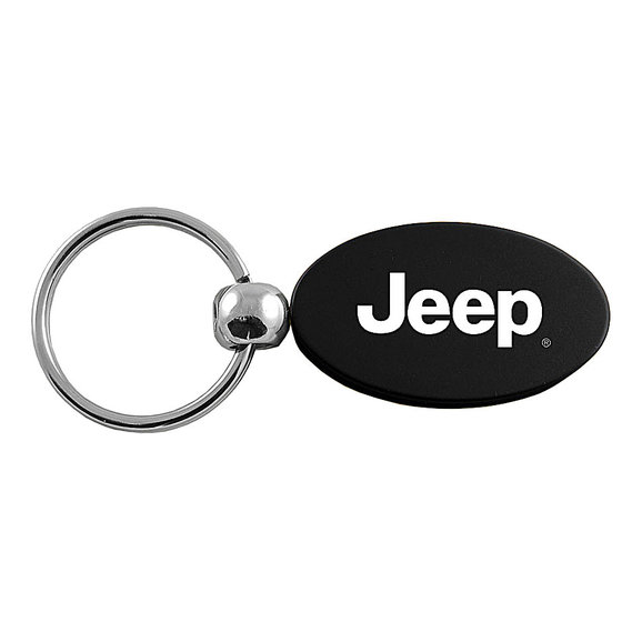 Automotive Gold Jeep Logo Oval Keychain Automotive Gold  Jeep Logo Oval Keychain