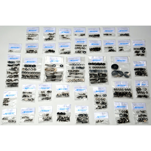 Totally Stainless Stainless Steel Body Assembly Hardware (Hex Head) Totally Stainless 6-2486 Stainless Steel Body Assembly Hardware (Hex Head) for 76-86 Jeep CJ-7 with Hard Top (795 Pieces)