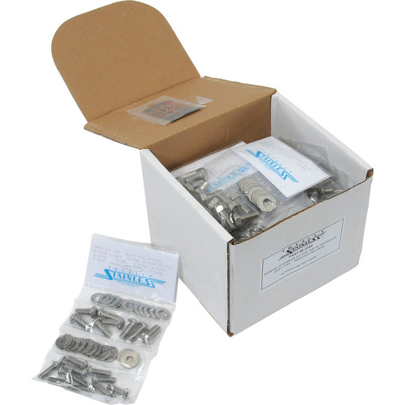 Totally Stainless Body Hardware Kit Totally Stainless 6-2499 Body Hardware Kit for 87-95 Jeep Wrangler YJ with Soft Top