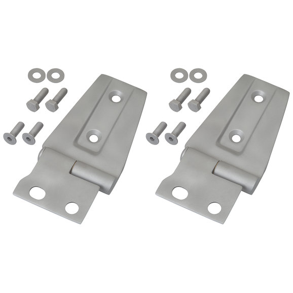 Kentrol Stainless Steel Hood Hinges in Paintable Finish Kentrol 40572 Stainless Steel Hood Hinges in Paintable Finish for 07-18 Jeep Wrangler JK