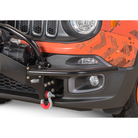 Daystar Front Winch Bumper Guards Daystar KJ50001BK Front Winch Bumper Guards for 15-17 Jeep Renegade BU