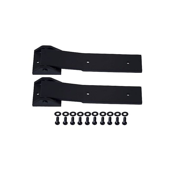 Kentrol Tailgate Hinge Pair In Black Textured Stainless Steel Kentrol 80578 Tailgate Hinge Pair In Black Textured Stainless Steel for 07-18 Jeep Wrangler JK