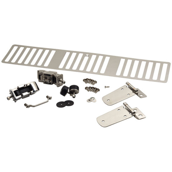 Kentrol Polished Stainless Steel Hood Set Kentrol 30505 Polished Stainless Steel Hood Set for 97 Jeep Wrangler TJ