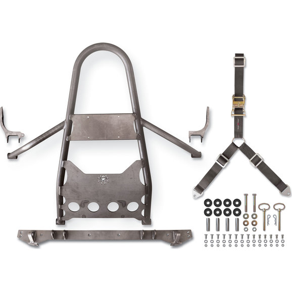 Poison Spyder Tire Carrier Stinger Poison Spyder 14-13-020 Tire Carrier Stinger for 97-06 Jeep Wrangler TJ & Unlimited without Body Lift