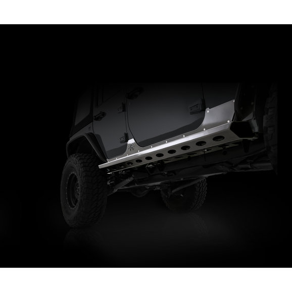 Poison Spyder Steel Brawler Rocker Poison Spyder 18-08-200 Steel Brawler Rocker for 07-18 Jeep Wrangler Unlimited JK