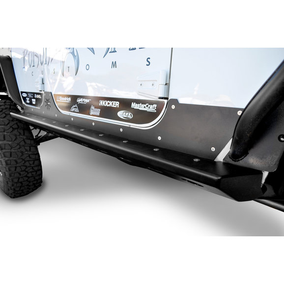 Poison Spyder Aluminum Brawler Rocker Poison Spyder 18-08-200-ALUM Aluminum Brawler Rocker for 07-18 Jeep Wrangler Unlimited JK