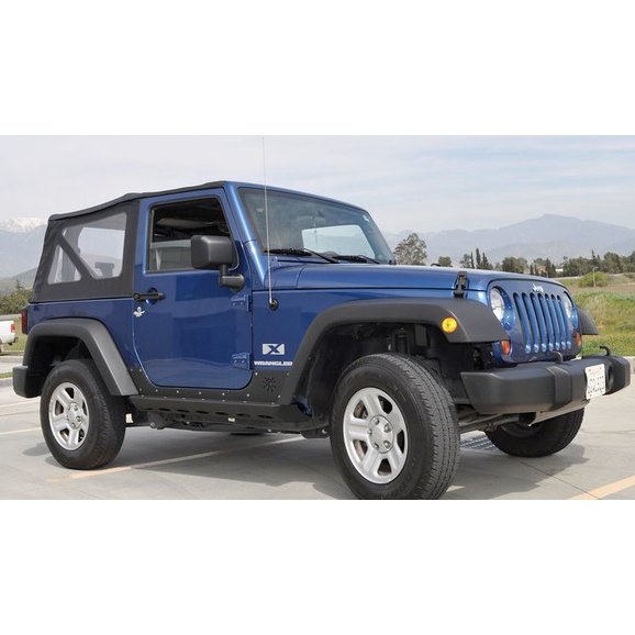 Poison Spyder Steel Brawler Rocker in SpyderShell Armor Coat Poison Spyder 17-08-200P1 Steel Brawler Rocker in SpyderShell Armor Coat for 07-18 Jeep Wrangler Unlimited JK