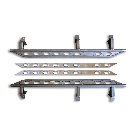 Poison Spyder Frame Mounted Rocker Knockers Poison Spyder 18-08-030 Frame Mounted Rocker Knockers for 07-18 Jeep Wrangler Unlimited JK