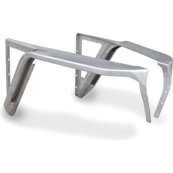 Poison Spyder 3" Tapered Front DeFenders XC Flares with Side Plates in Bare Steel Poison Spyder 14-02-093 3" Tapered Front DeFenders XC Flares with Side Plates in Bare Steel for 97-06 Jeep Wrangler TJ & Unlimited