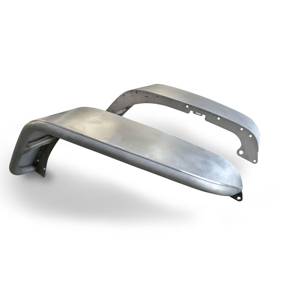 Poison Spyder Extra Wide Aluminum Front Crusher Flares Poison Spyder 17-03-032-ALUM Extra Wide Aluminum Front Crusher Flares for 07-18 Jeep Wrangler JK