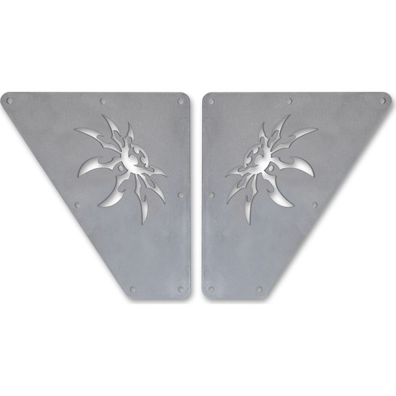 Poison Spyder DeFender Side Plate Inserts Poison Spyder 14-02-051 DeFender Side Plate Inserts for 97-06 Jeep Wrangler TJ & Unlimited
