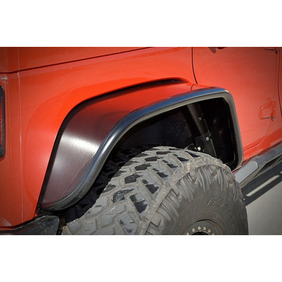 Poison Spyder Rear Aluminum Crusher Wide Flares Poison Spyder 17-05-020-ALUM Rear Aluminum Crusher Wide Flares for 07-18 Jeep Wrangler JK