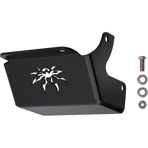 Poison Spyder Steering Box Skid Plate Poison Spyder 14-15-010 Steering Box Skid Plate for 97-02 Jeep Wrangler TJ
