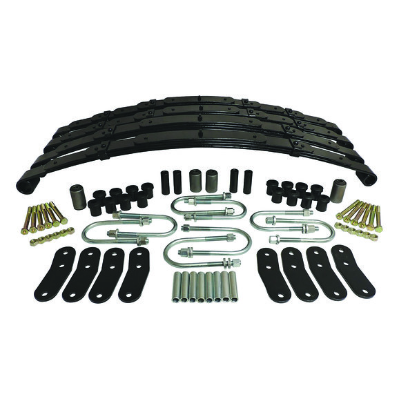 Crown Automotive Front & Rear Leaf Spring Service Kit Crown Automotive LSK4 Front & Rear Leaf Spring Service Kit for 87-95 Jeep® Wrangler YJ